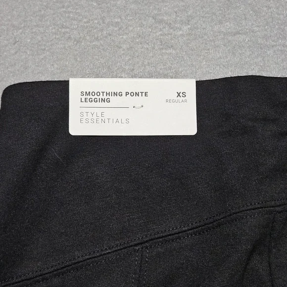 Soma Smoothing Ponte Leggings Size XS Pull-On Stretch Comfort Pants Black NEW - Picture 10 of 13